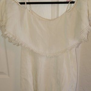 WOMENS OFF SHOULDER BOHO BLOUSE